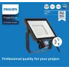 Prožektorius Philips LED 50 W 4000 K IP65 juodas — lauko LED prožektorius, 50 W, neutrali balta