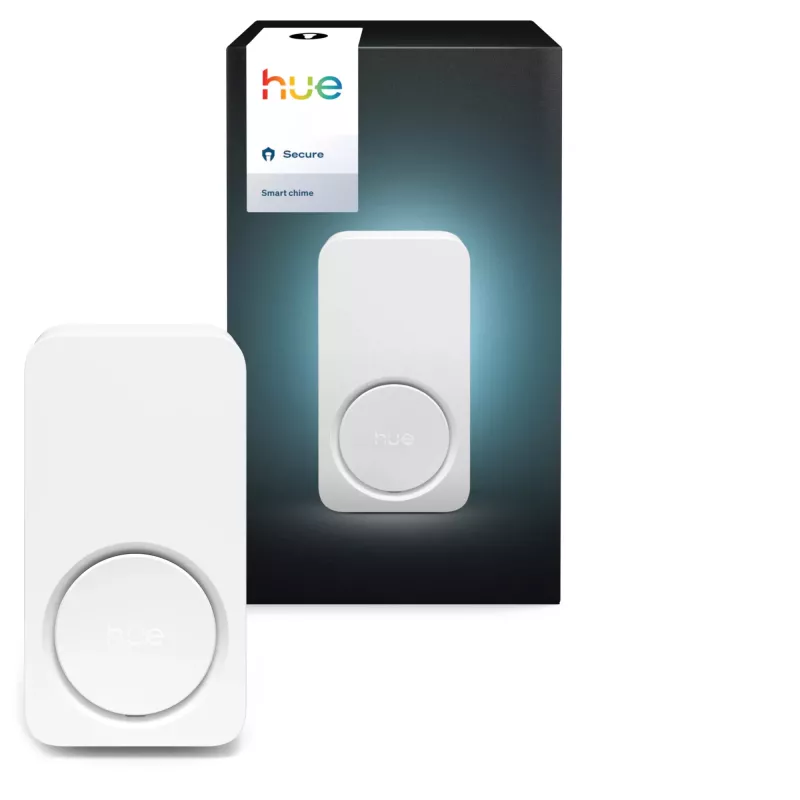 Belaidis vidaus durų skambutis Philips Hue Secure — baltas, plastikas, IP20, 90 g