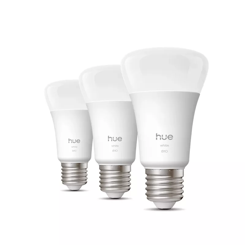 Philips A60 – E27 išmanioji lemputė – 810, Bluetooth/Zigbee, LED, E27, A19, švelniai balta, 2700 K
