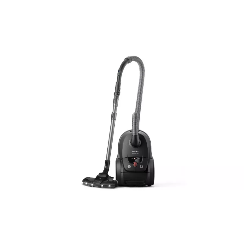 Cilindrinis dulkių siurblys Philips 8000 serija XD8122/10 — 900 W, 4 L dulkių maišelis, HEPA filtras, juodas