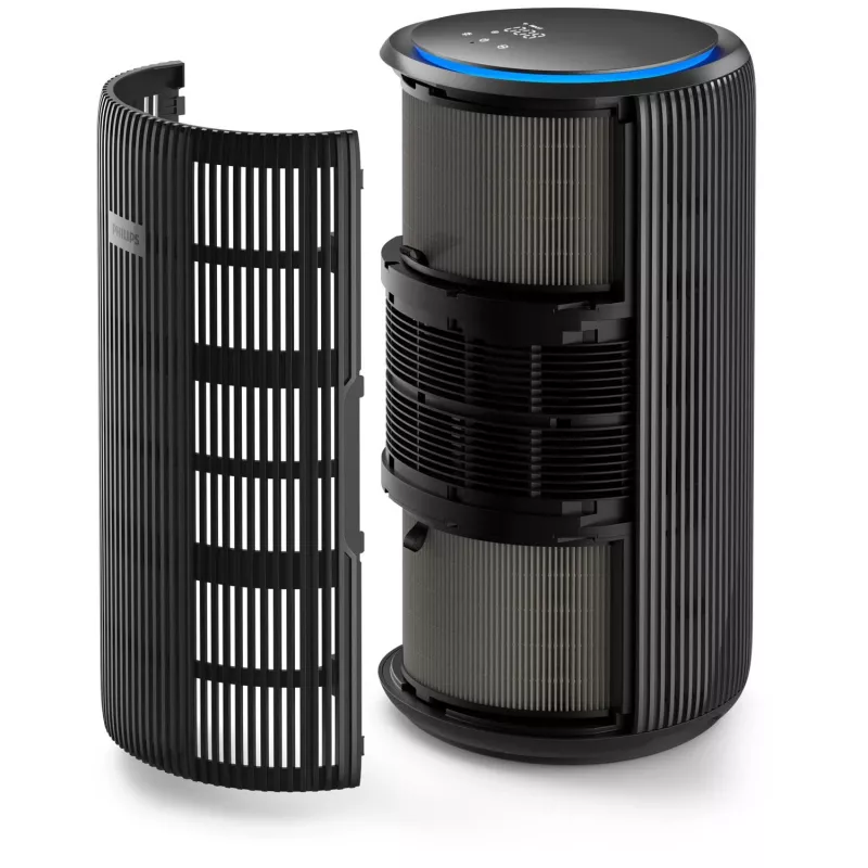 Oro valytuvas Philips 4200 serijos AC4221/11 — aprėptis 156 m², CADR 600 m³/h, 51,5 dB, 54 W, juodas, 6,5 kg