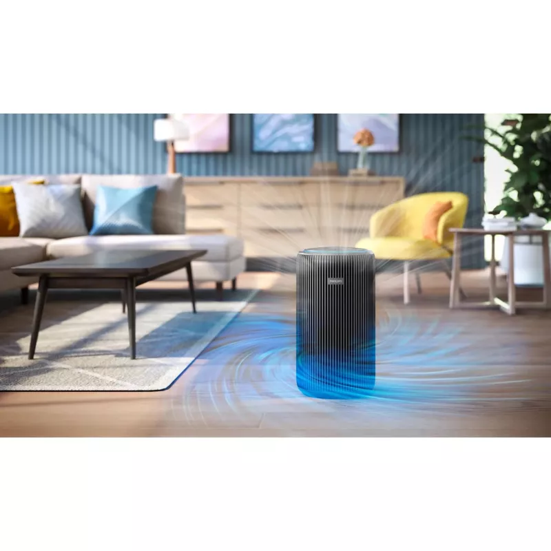 Oro valytuvas Philips 4200 serijos AC4221/11 — aprėptis 156 m², CADR 600 m³/h, 51,5 dB, 54 W, juodas, 6,5 kg