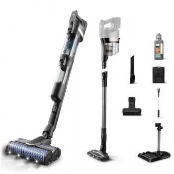 Philips 9000 Series XW9463/11 belaidis dulkių siurblys / elektrinė šluota 2-in-1 belaidis dulkių siurblys Baterija Sausas ir šlapias valymas Be maišelio 150 W Juoda