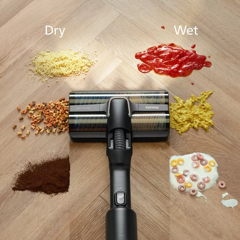 Philips 9000 Series XW9463/11 belaidis dulkių siurblys / elektrinė šluota 2-in-1 belaidis dulkių siurblys Baterija Sausas ir šlapias valymas Be maišelio 150 W Juoda