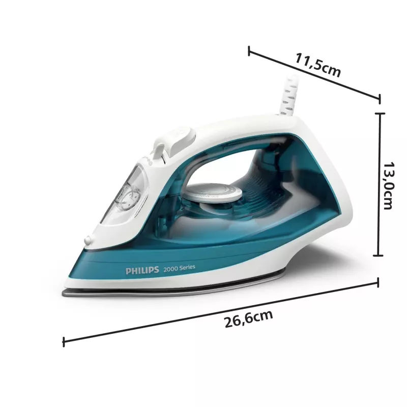 Garinis lygintuvas Philips DST2010/90 — 2000 W, 0,25 L vandens bakelis, nepriekaištingai slystanti plokšte, 1,9 m laidas