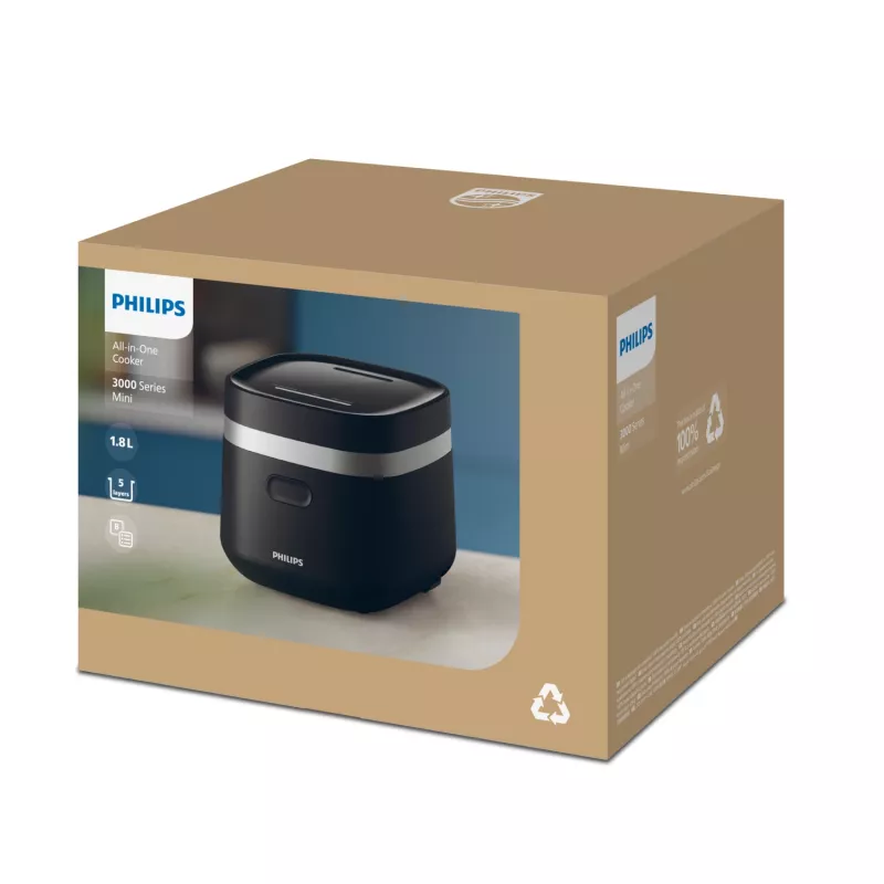 Philips 3000 series HD3090/80 elektrinis slėginis viryklė juodas 436 W