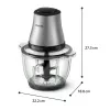 Philips 3000 series HR1503/00 elektrinis maisto smulkintuvas 2 L 500 W Nerūdijantis plienas