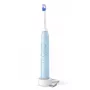 Philips Series 6100 HX7406/01 Įkraunamas dantų šepetėlis, Suaugusiems, Garsinis dantų šepetėlis, Kasdienė priežiūra, Jautriems, 62000 judesių per minutę, Mėlynas, 2 min, 4 x 30 sek.