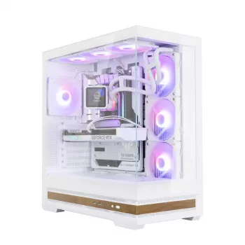 PC korpusas Zalman P40 NAMU WHITE Midi Tower baltas