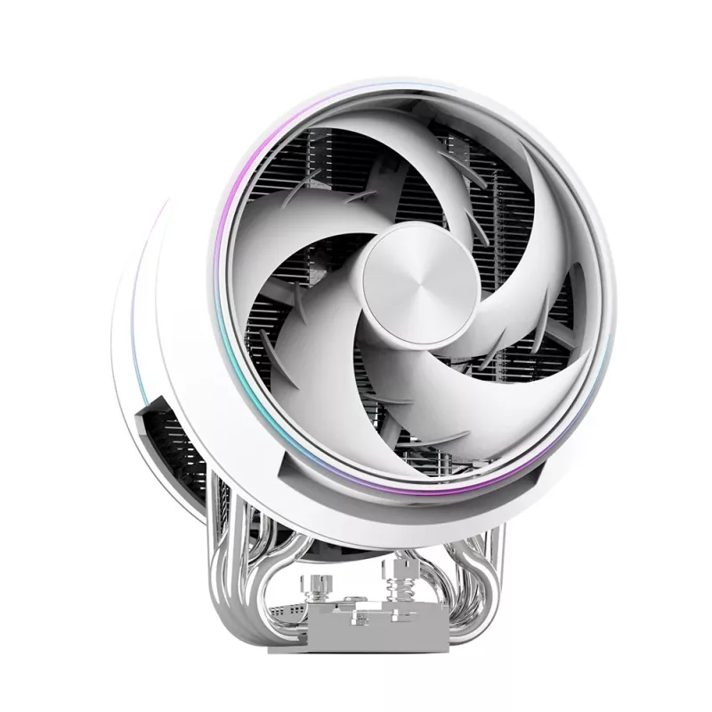 CPU aušintuvas ZALMAN ZET5 WHITE su 120 mm ventiliatoriumi ir RGB apšvietimu