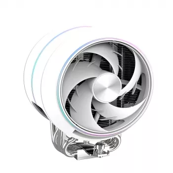 CPU aušintuvas ZALMAN ZET5 WHITE su 120 mm ventiliatoriumi ir RGB apšvietimu