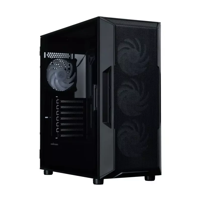 ZALMAN PC korpusas i3 NEO V2 Mid Tower, juodas, ARGB ventiliatoriai x4