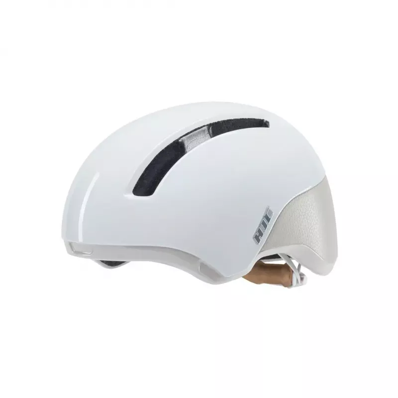 Dviračio šalmas HJC Calido Plus, dydis S (51–56 cm), liejimo formoje, magnetinis skydelis, 350 g, balta/pilka