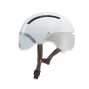 Dviračio šalmas HJC Calido Plus, dydis S (51–56 cm), liejimo formoje, magnetinis skydelis, 350 g, balta/pilka