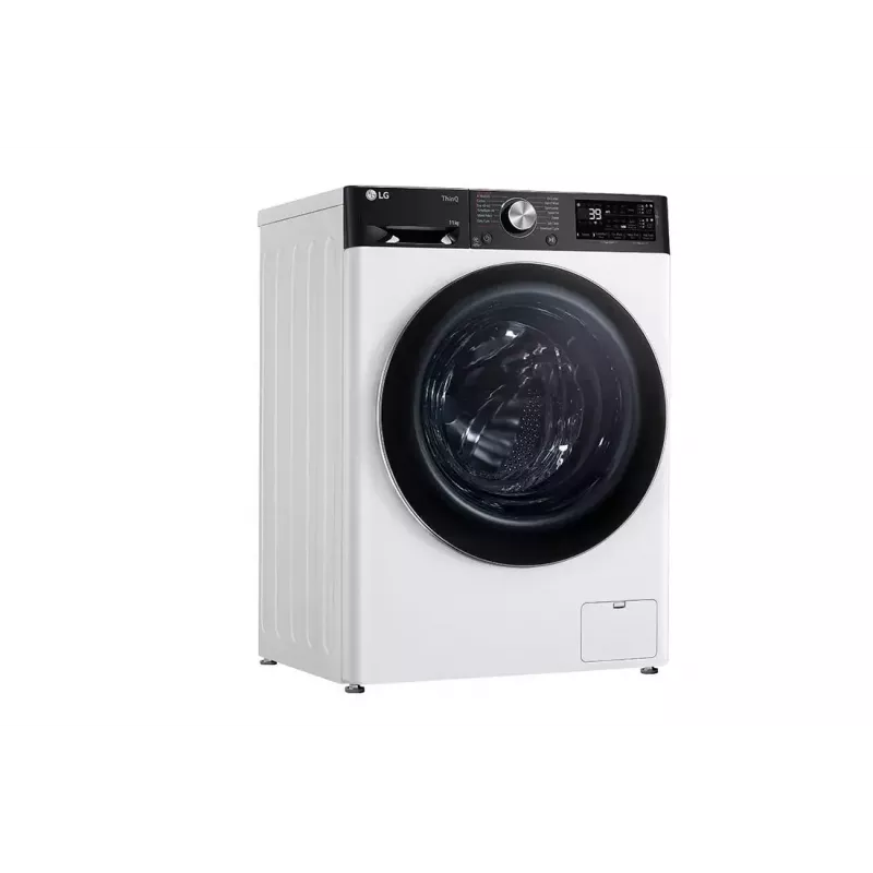 LG F4WR711S3HA skalbimo mašina priekinio įkrovimo 11 kg 1360 RPM juoda, balta