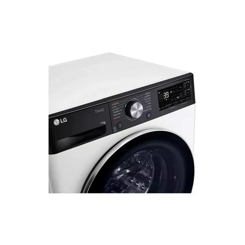 LG F4WR711S3HA skalbimo mašina priekinio įkrovimo 11 kg 1360 RPM juoda, balta