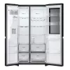 LG InstaView GSGV81EPLL side-by-side šaldytuvas, laisvai pastatomas, 635 L, juodas