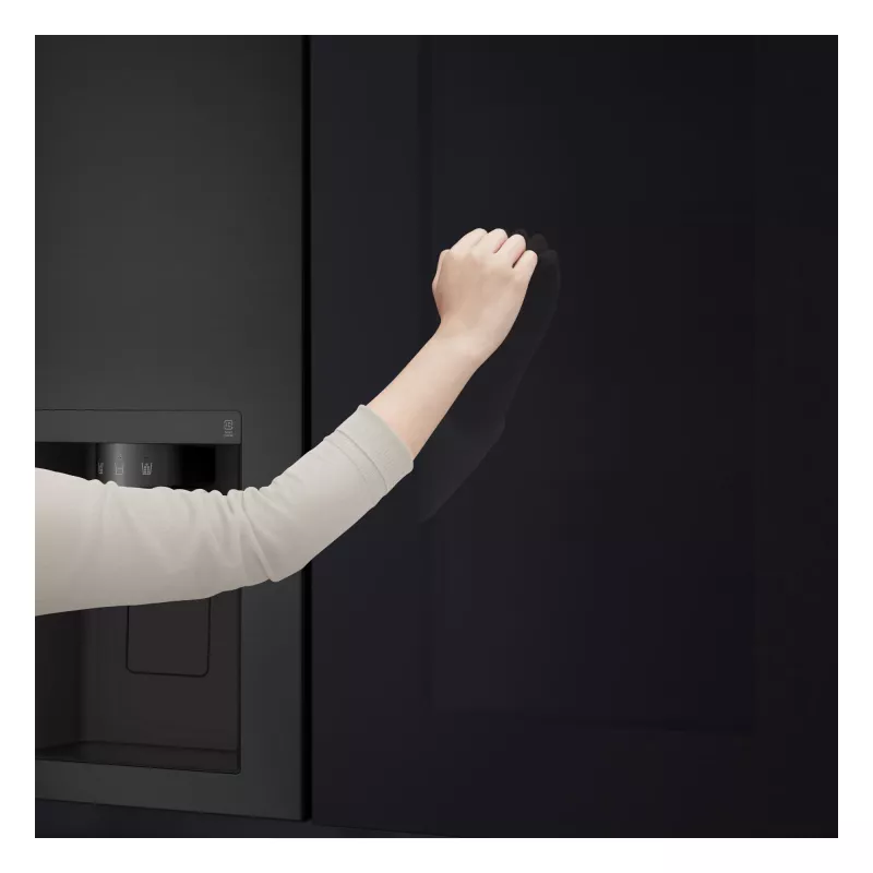 LG InstaView GSGV81EPLL side-by-side šaldytuvas, laisvai pastatomas, 635 L, juodas
