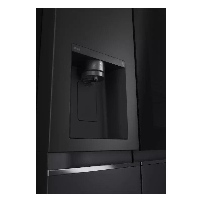 LG InstaView GSGV81EPLL side-by-side šaldytuvas, laisvai pastatomas, 635 L, juodas
