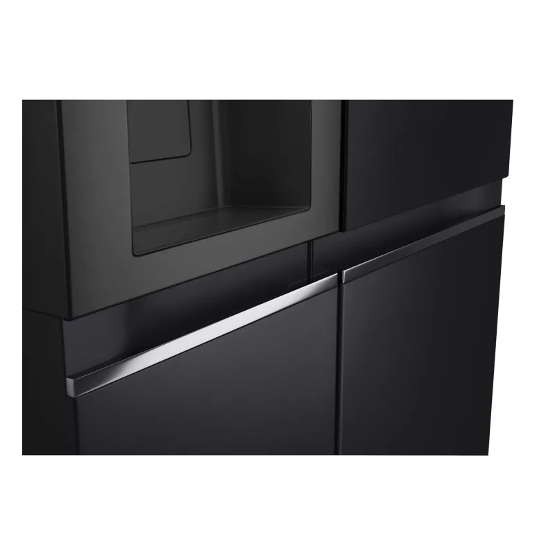 LG InstaView GSGV81EPLL side-by-side šaldytuvas, laisvai pastatomas, 635 L, juodas
