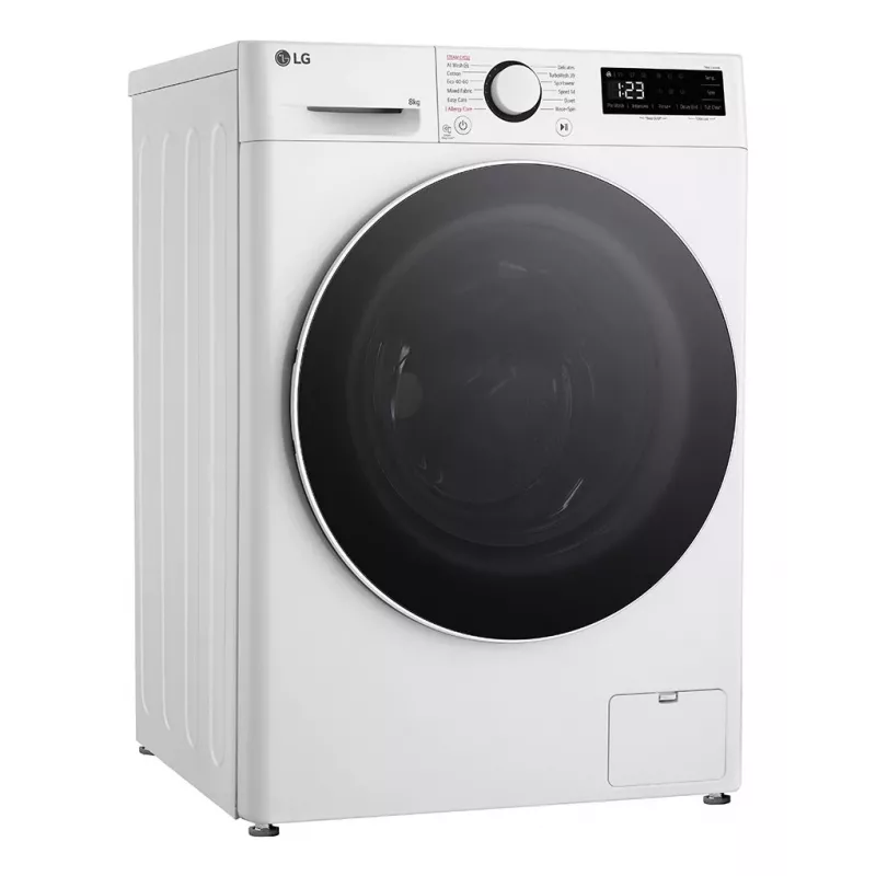 LG F2WR508S0W skalbyklė priekinio pakrovimo 8 kg 1160 aps./min Juoda, Balta
