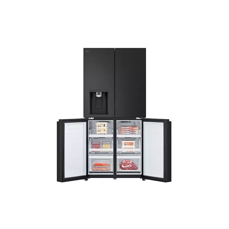 LG GML861EPPE šaldytuvas šonas prie šono Laisvai pastatomas 506 L Juoda