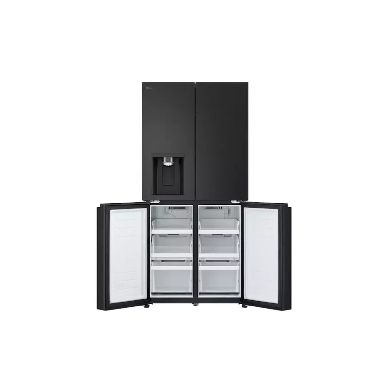LG GML861EPPE šaldytuvas šonas prie šono Laisvai pastatomas 506 L Juoda