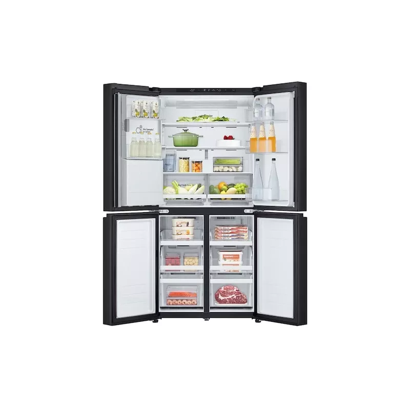 LG GML861EPPE šaldytuvas šonas prie šono Laisvai pastatomas 506 L Juoda