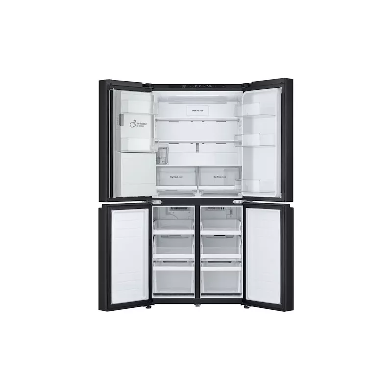 LG GML861EPPE šaldytuvas šonas prie šono Laisvai pastatomas 506 L Juoda