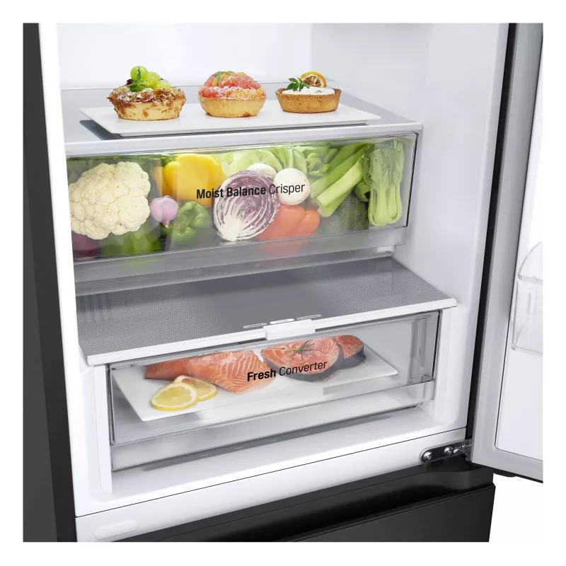 LG GBV3100EEP Laisvai pastatomas 344 L Juodas