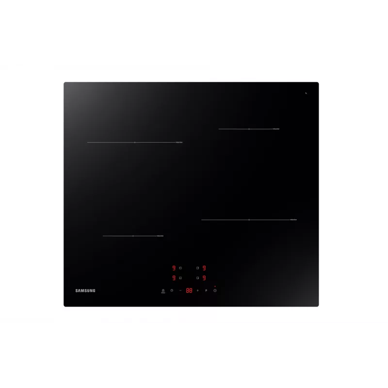 Samsung NZ64T3706A1 juoda įmontuojama 60 cm indukcinė kaitlentė, 4 zonos