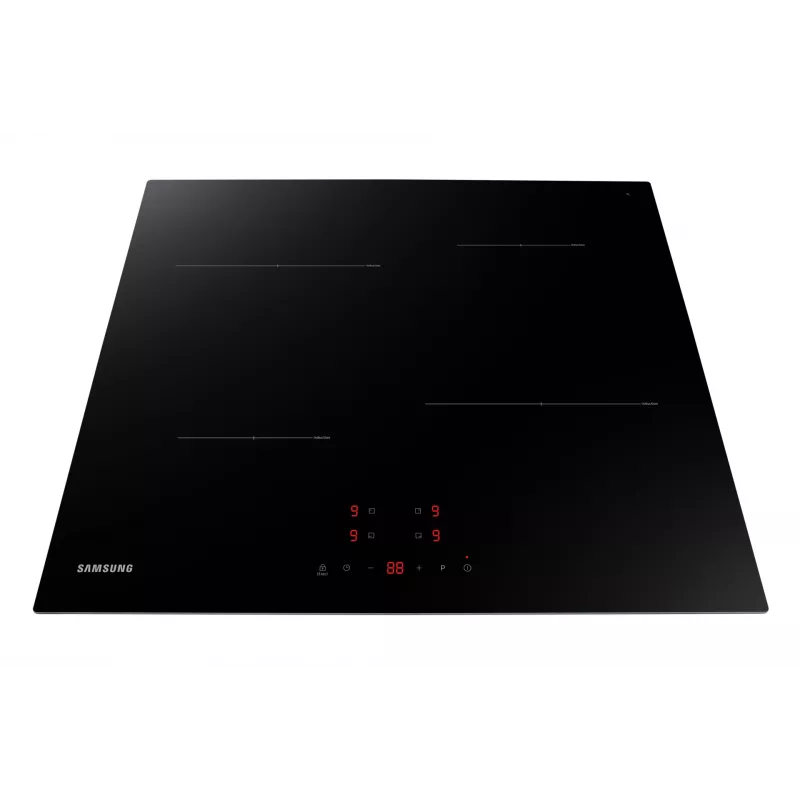 Samsung NZ64T3706A1 juoda įmontuojama 60 cm indukcinė kaitlentė, 4 zonos