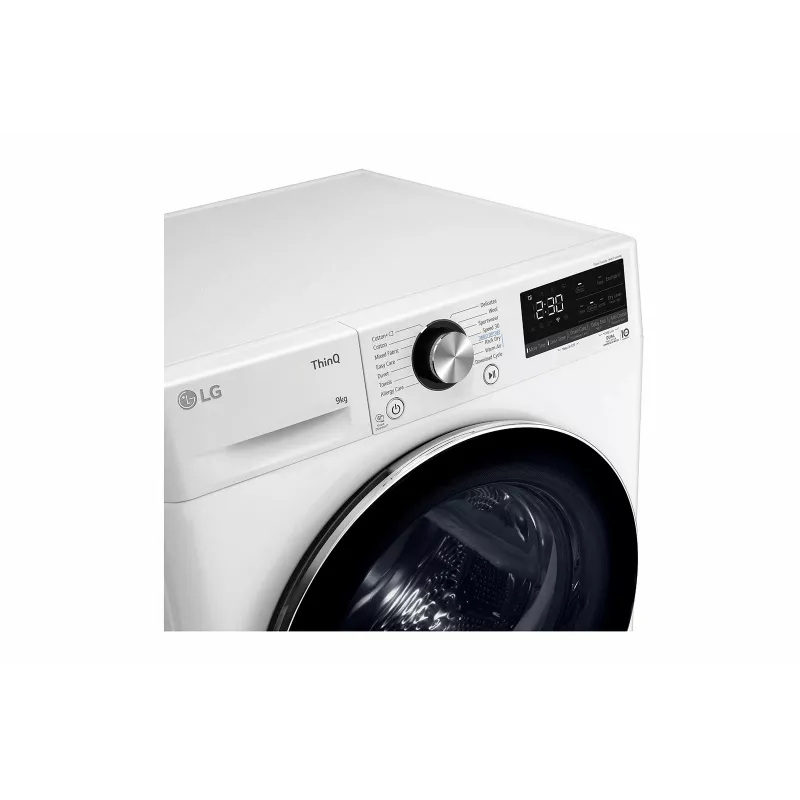 LG RH90V9AV2N drabužių džiovyklė Laisvai pastatoma Įkraunama iš priekio 9 kg Baltas