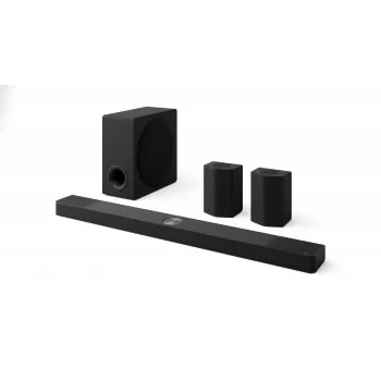 Garso juosta LG S95TR 9.1.5 kanalų 810 W RMS su belaidžiu 220 W žemų dažnių garsiakalbiu, juoda