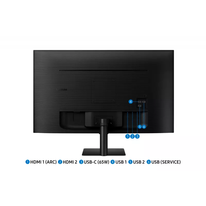 Samsung M70D kompiuterio monitorius 81,3 cm (32 col.) 3840 x 2160 pikselių 4K Ultra HD LED juodos spalvos