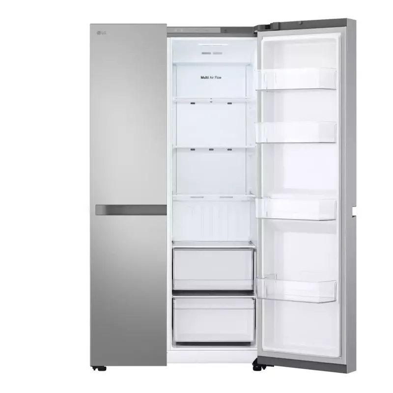 LG NatureFRESH GSBC40PYPE amerikietiško stiliaus šaldytuvas-šaldiklis - Prime Sidabrinė - E klasė