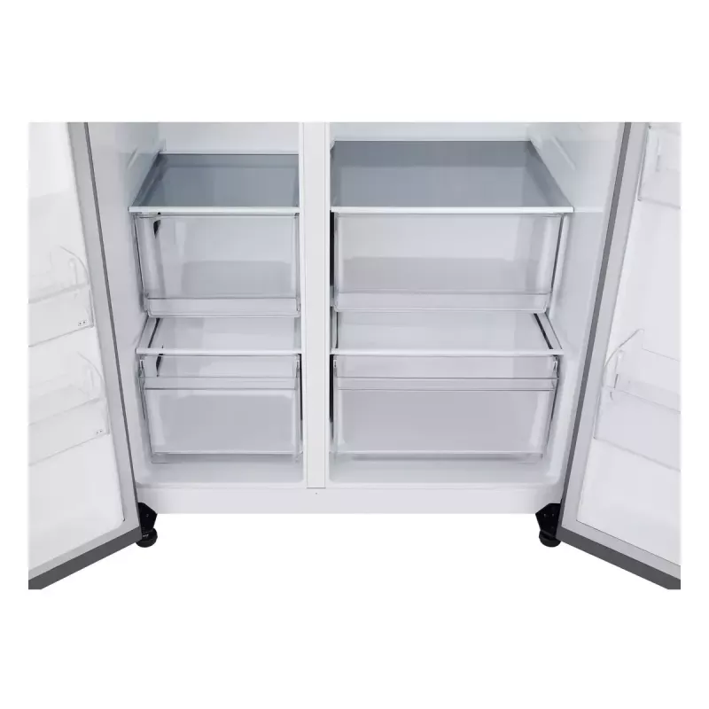 LG NatureFRESH GSBC40PYPE amerikietiško stiliaus šaldytuvas-šaldiklis - Prime Sidabrinė - E klasė