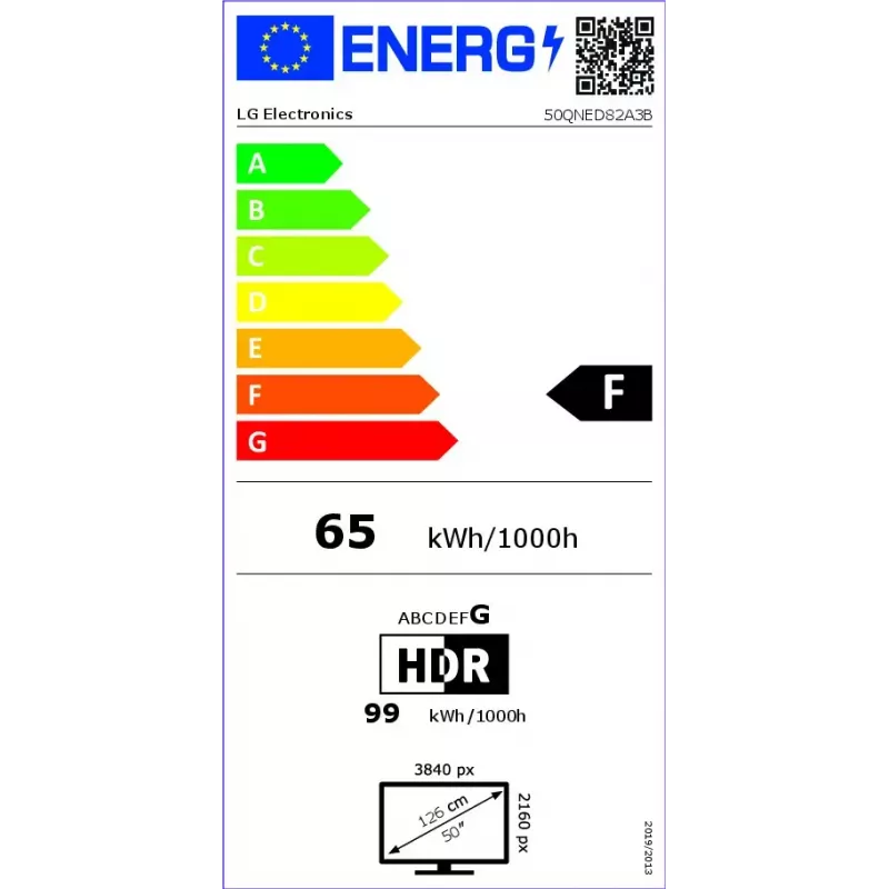 LG QNED 50QNED82A3B TV 127 cm (50 coliai) 4K Ultra HD išmanusis televizorius Wi-Fi juodas