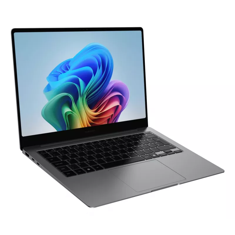 Samsung NP940XHAA-EXP Intel Core Ultra 7 256V Nešiojamas kompiuteris 35.6 cm (14 col.) Jutiklinis ekranas 16 GB LPDDR5x-SDRAM 512 GB SSD Wi-Fi 7 (802.11be) Windows 11 Home Vokiška pilka