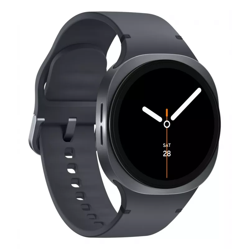 “Samsung Galaxy Watch8” SM-L325FDAAXEF išmanusis laikrodis / sportinis laikrodis 3,3 cm (1,3 colio) AMOLED 40 mm skaitmeninis 438 x 448 pikselių 4G grafitas Wi-Fi GPS (palydovinis)