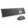 DELL Pro Plus klaviatūra ir pelė - KM7321W - UK (QWERTY), viso dydžio (100 %), belaidė, RF belaidis ryšys + Bluetooth, QWERTY, pilka, titano, pelė pridedama