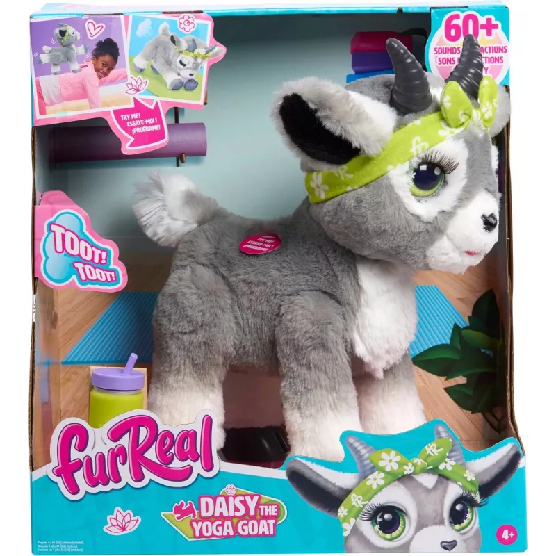 FurReal Daisy the Yoga Goat, berniukams/mergaitėms, 4 m., garsinis