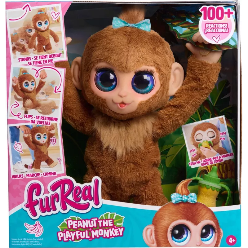 FurReal Peanut the playfull Monkey, Berniukui/Mergaitei, 4 metų