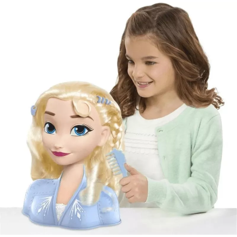 Just Play Disney Frozen 2, makiažo / šukuosenų lėlės galva, moteriška, 3 m., 120 mm, įvairiaspalvė