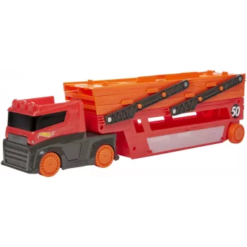 Hot Wheels City Mega Hauler – saugykla iki 50 1:64 mastelio automobilių, amžius nuo 3 metų