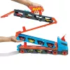 Hot Wheels City Speedway Hauler Carrier su 3 žaisliniais automobiliukais, Transporto priemonių rinkinys, 4 metai, Plastikas, Pilka, Įvairiaspalvis