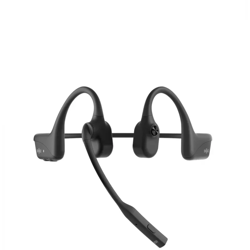 SHOKZ OpenComm2 2025 Upgrade belaidės Bluetooth ausinės su kaulų laidumo technologija vaizdo konferencijoms, USB-C įkrovimo prievadas | 16 val. pokalbių laikas, 29 m belaidis veikimo nuotolis, 1 val. įkrovimo laikas | Įskaitant triukšmą slopinančią mikrofoną su lankstoma svirtimi, juodos spalvos