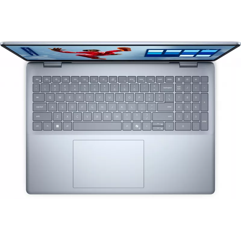 Dell 16 Plus DB16250 nešiojamasis kompiuteris — Intel Core Ultra 9 288V, 16 colių Quad HD+ jutiklinis ekranas, 32 GB RAM, 1 TB SSD, Windows 11 Pro, mėlynas