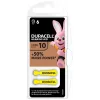 Duracell klausos aparato baterija 10, vienkartinė baterija, cinko-oro, 1,45 V, 6 vnt., 100 mAh, 4 metai