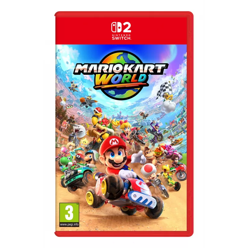 Nintendo Mario Kart World, Nintendo Switch 2, kelių žaidėjų režimas, fizinė laikmena